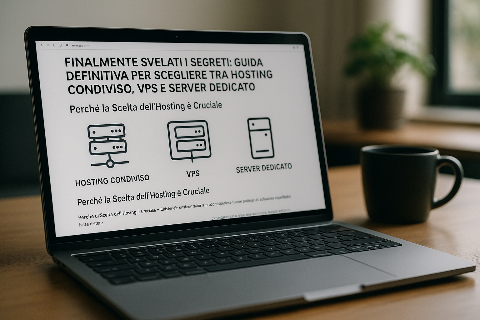 Scegliere tra hosting condiviso, VPS e server dedicato: La guida definitiva alle differenze per la tua strategia online